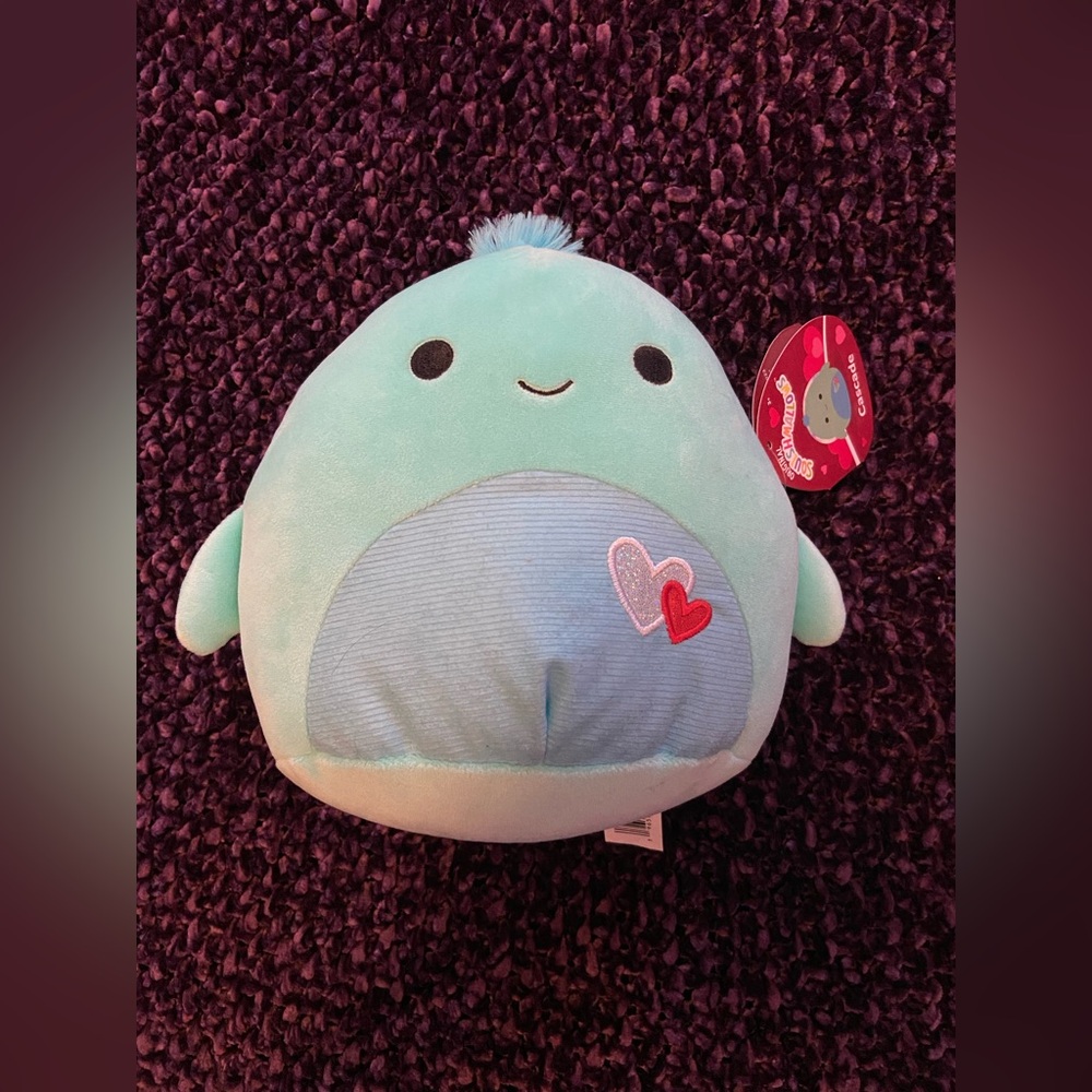 8" Cascade the Turtle Valentine's Day Squishmallow NWT